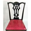 Image 3 : A SET OF EIGHT MAHOGANY CHIPPENDALE STYLE DINING CHAIRS