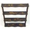 Image 3 : ORIENTAL LACQUER CHINOISERIE DECORATED DISPLAY SHELVES