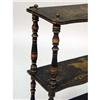 Image 6 : ORIENTAL LACQUER CHINOISERIE DECORATED DISPLAY SHELVES