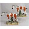 Image 1 : A PAIR OF ENGLISH STAFFORDSHIRE HORSE FIGURALS