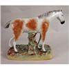 Image 4 : A PAIR OF ENGLISH STAFFORDSHIRE HORSE FIGURALS