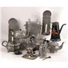 Image 1 : A GROUP OF ASSORTED PEWTER, TOLE AND IRON TABLE ARTICLES