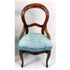 Image 4 : FOUR VICTORIAN WALNUT AND MAHOGANY SIDE CHAIRS