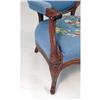 Image 9 : A PARLOR SET OF CARVED MAHOGANY NEEDLEWORK UPHOLSTERED MEDALLION BACK CHAIRS