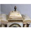Image 3 : A CLASSICAL REVIVAL WHITE STONE MANTLE CLOCK
