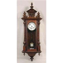 A GERMAN BLACK FOREST REGULATOR CLOCK