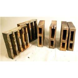 A GROUP OF GLAZED REDWARE TABLE BASES