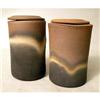 Image 2 : A SET OF FOUR GLAZED REDWARE GRADUATED CANISTERS