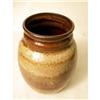 Image 2 : A BROWN AND IVORY GLAZED REDWARE OVOID VASE