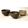 Image 1 : THREE SMALL GLAZED CERAMIC BOWLS