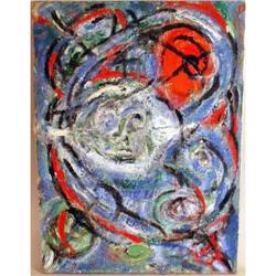 AN ACRYLIC ON CANVAS