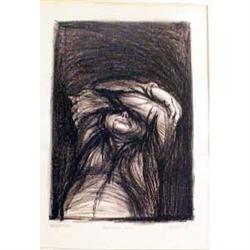 A FRAMED PENCIL DRAWING