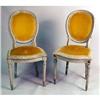 Image 1 : A PAIR OF LOUIS XV STYLE WHITE PAINTED SIDE CHAIRS