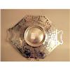 Image 4 : A STERLING SILVER DOUBLE-HANDLED RETICULATED TRAY