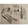 Image 1 : A MISCELLANEOUS GROUP OF STERLING SILVER AND SILVER PLATED FLATWARE ITEMS