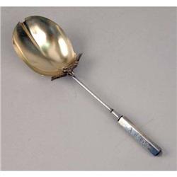A GORHAM "ISIS" (1870) PATTERN STERLING SILVER SERVING SPOON