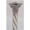 Image 2 : A PAIR OF ENGLISH STERLING COLUMNAR SILVER CANDLESTICKS