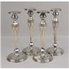 Image 1 : A SET OF FOUR LEBKUECHER & CO, NEWARK, NJ STERLING SILVER VASIFORM WEIGHTED CANDLESTICKS