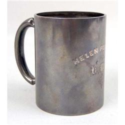 A DOMINICK & HAFF STERLING SILVER HANDLED CUP