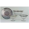 Image 1 : A PAIR OF STERLING SILVER MOUNTED GLASS FOOTED COMPOTES