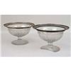 Image 5 : A PAIR OF STERLING SILVER MOUNTED GLASS FOOTED COMPOTES