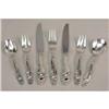 Image 4 : A GORHAM "DECOR" PATTERN STERLING SILVER FLATWARE SERVICE