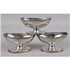 Image 1 : THREE AMERICAN SILVER OVAL MASTER SALTS