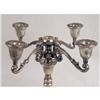 Image 3 : A PAIR OF INTERNATIONAL WEIGHTED STERLING SILVER CANDLESTICKS WITH DETACHABLE FOUR-BRANCH CANDELABRA