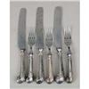 Image 1 : A SET OF TWELVE ENGLISH VICTORIAN PISTOL HANDLED LUNCHEON FORKS AND TWELVE DINNER KNIVES