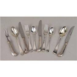 A SET OF TIFFANY & CO. MAKERS STERLING SILVER FLATWARE