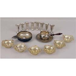 A GROUP OF SILVER ITEMS