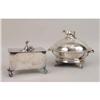 Image 1 : TWO VICTORIAN SILVER-PLATED HOLLOWWARE PIECES
