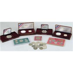 A GROUP OF COINS US AND FOREIGN