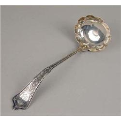 A TIFFANY & CO. MAKERS "PERSIAN" PATTERN STERLING SILVER SOUP LADLE