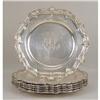 Image 1 : A SET OF SIX AMERICAN STERLING SILVER ROCOCO SERVICE PLATES