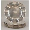 Image 1 : A SET OF ELEVEN SHREVE CRUMP & LOW STERLING SILVER BREAD & BUTTER PLATES