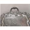 Image 3 : A SILVER ON COPPER DOUBLE HANDLED FOOTED RECTANGULAR TEA TRAY
