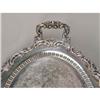 Image 3 : A SILVER PLATED DOUBLE HANDLED OVAL TEA TRAY