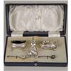 Image 1 : A WALKER & HALL, ENGLISH STERLING SILVER CONDIMENT SET