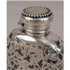 Image 2 : AN AMERICAN STERLING SILVER OVERLAY GLASS HINGED LID SCENT BOTTLES