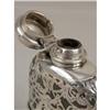 Image 3 : AN AMERICAN STERLING SILVER OVERLAY GLASS HINGED LID SCENT BOTTLES