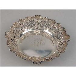 A JE CALDWELL STERLING SILVER CIRCULAR BOWL