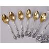 Image 2 : A SET OF TWELVE REED & BARTON FLORAL TERMINAL DEMI-TASSE SPOONS
