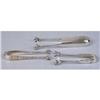 Image 2 : A GROUP OF STERLING SILVER AND COIN SILVER SUGAR AND ICE TONGS