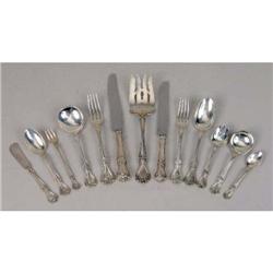 A GORHAM "CHANTILLY" PATTERN (1895) STERLING SILVER FLATWARE SERVICE