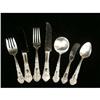 Image 1 : A REED & BARTON STERLING SILVER HIGHLY ORNATE FLATWARE SERVICE FOR TWELVE