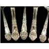 Image 2 : A REED & BARTON STERLING SILVER HIGHLY ORNATE FLATWARE SERVICE FOR TWELVE