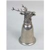 Image 1 : A SILVER PLATED STAG DECORATED STIRRUP CUP