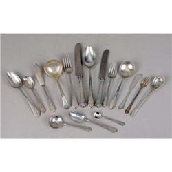 A TOWLE "LADY MARY" (1917) PATTERN STERLING SILVER DINNER SERVICE FOR TWELVE