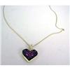 Image 1 : A TIFFANY & CO 18K YELLOW GOLD, RUBY AND DIAMOND HEART-FORM PENDANT